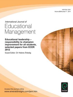 cover image of International Journal of Educational Management, Volume 28, Issue 7
